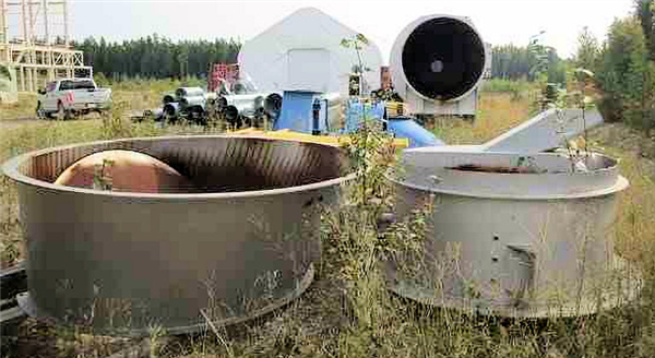 Unused Feeco 9' Dia. X 60' L Rotary Drum Dryer)
